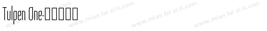 Tulpen One字体转换